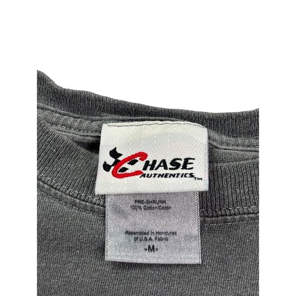 Vintage Y2K Chase Authentics Tony Stewart Gray NASCAR T-Shirt Size M Cotton - Picture 4 of 5